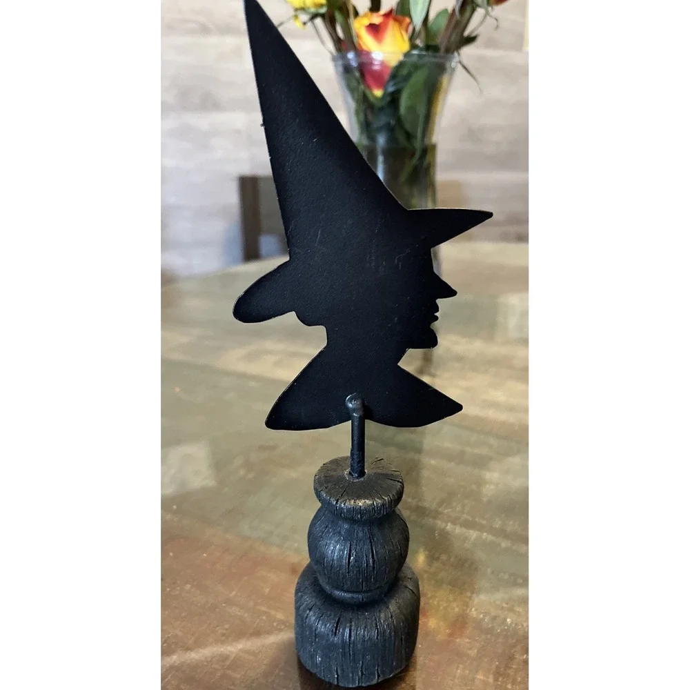 K & K Interiors - Jack O Lantern .Witch. Spider Figure Spindle - 42443A-1